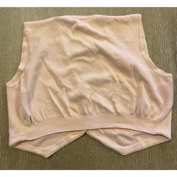 Club Classics Womens XL Vintage Pink Wool Knit Vest EUC - Picture 2 of 4